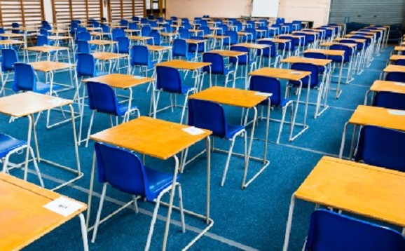 Rows of desks