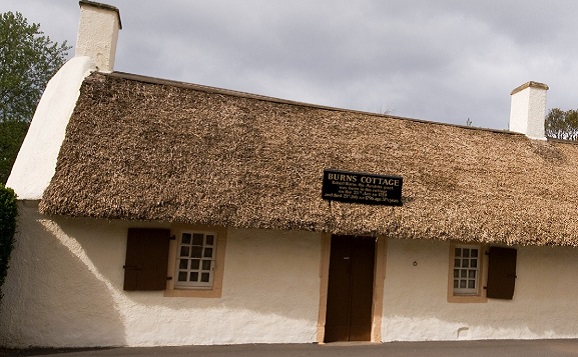 Burns Cottage in Ayrshire, Scotland