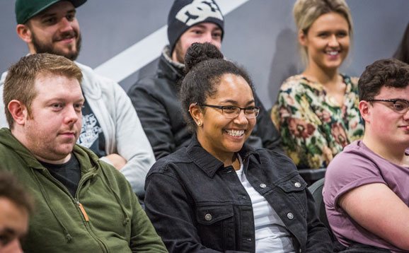 Students in lecture theatre