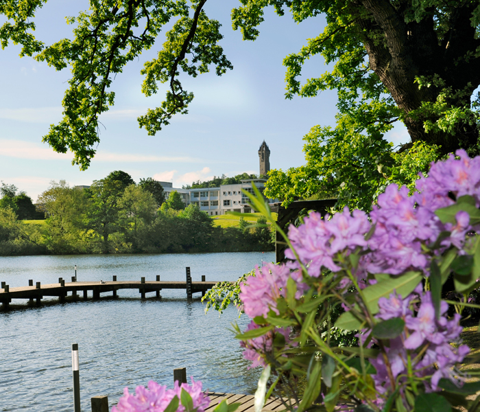 Campus loch and Wallace Monument