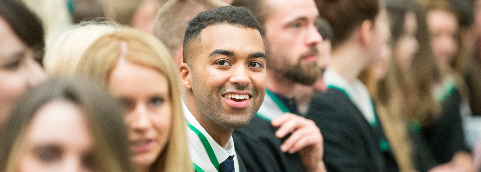 Graduate smiling