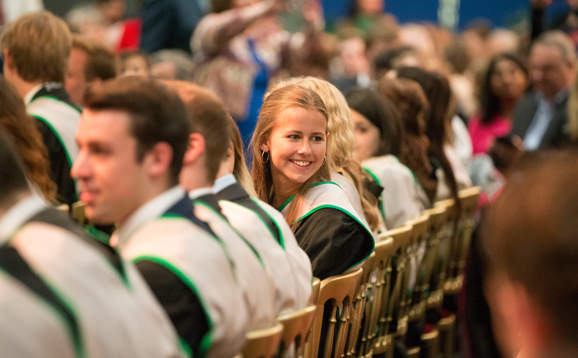 woman at graduation