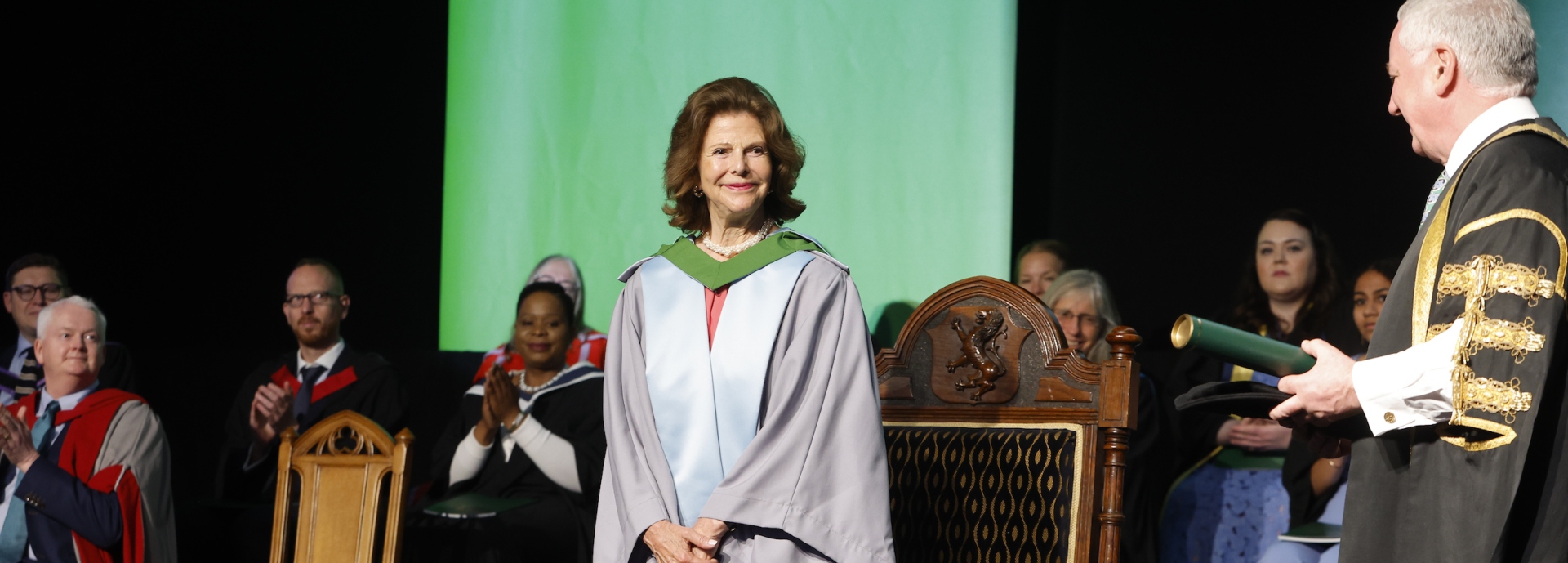 Woman graduating