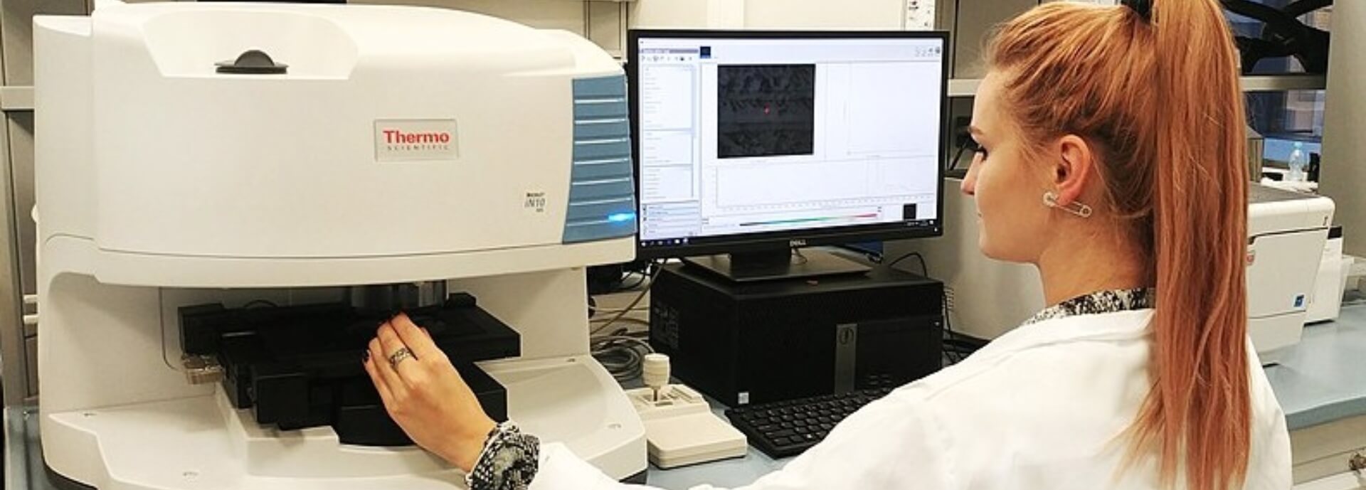 woman in lab