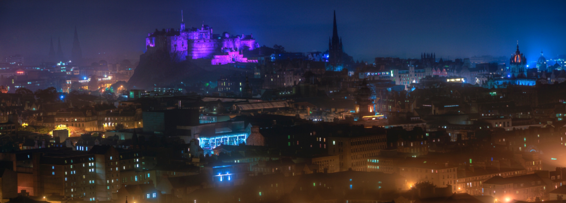 Edinburgh at night