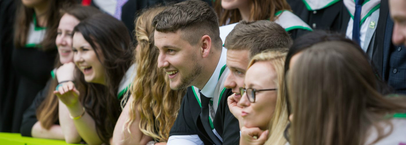 An image of students at their Graduation