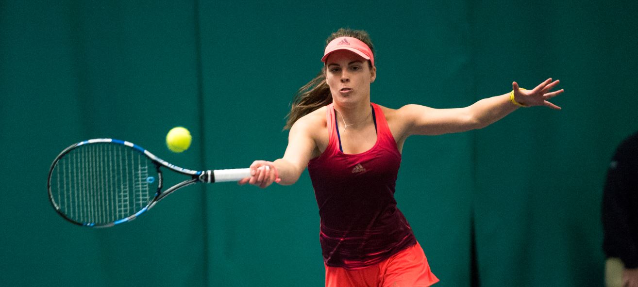 Maia Lumsden playing Tennis