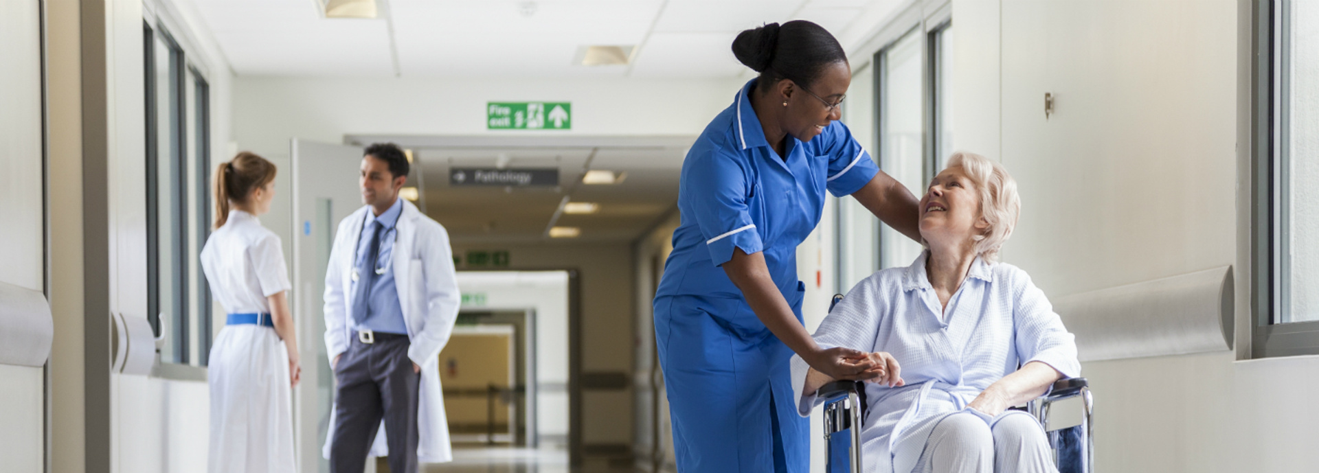 An image of a nurse with a patient