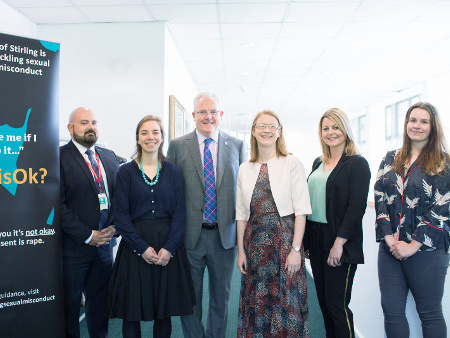 Graeme Young, Astrid Smallenbroek, Professor Gerry McCormac, Shirley-Anne Somerville MSP, Jill Stevenson, Natasha Gracey