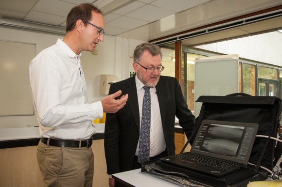 Professor Herve Migaud with David Mundell MP