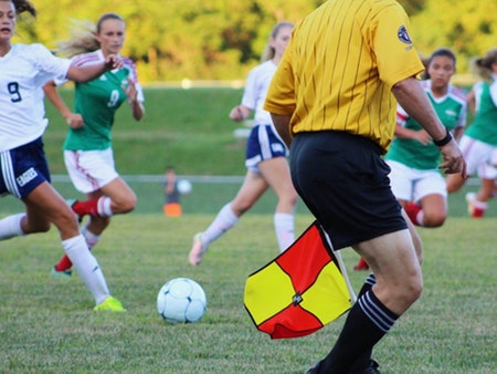 Women's football match