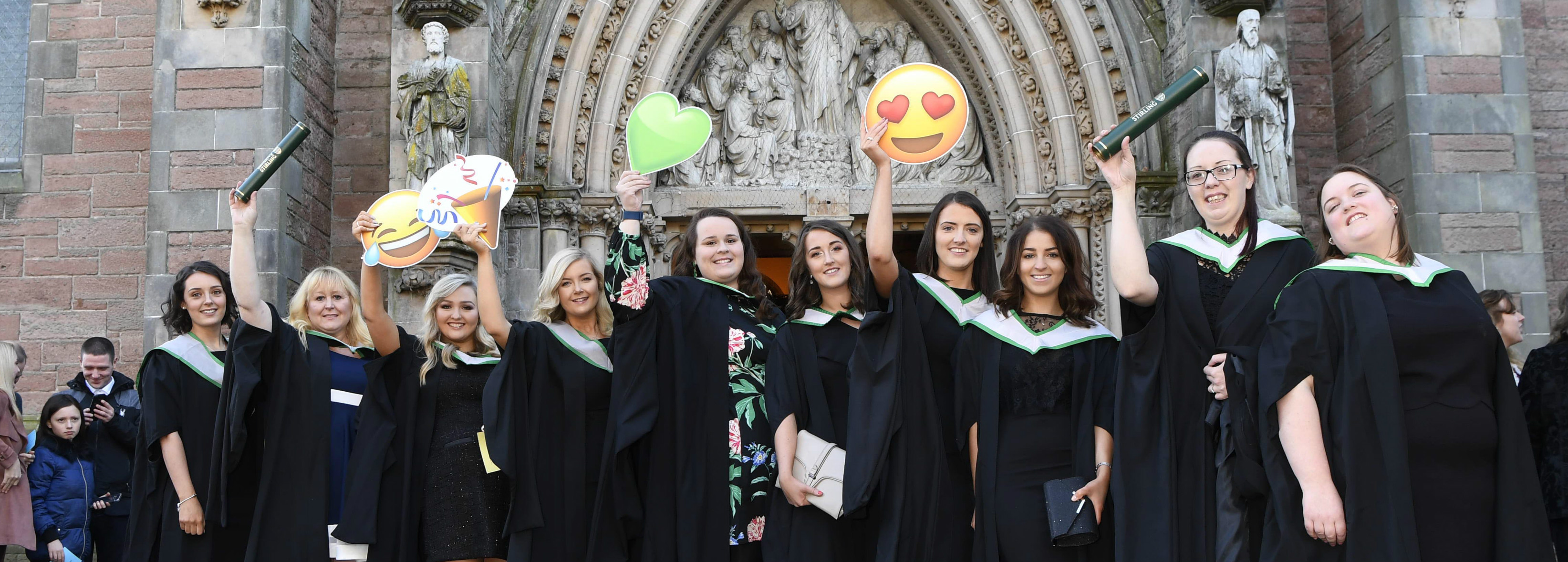 Image of graduation ceremony in Inverness