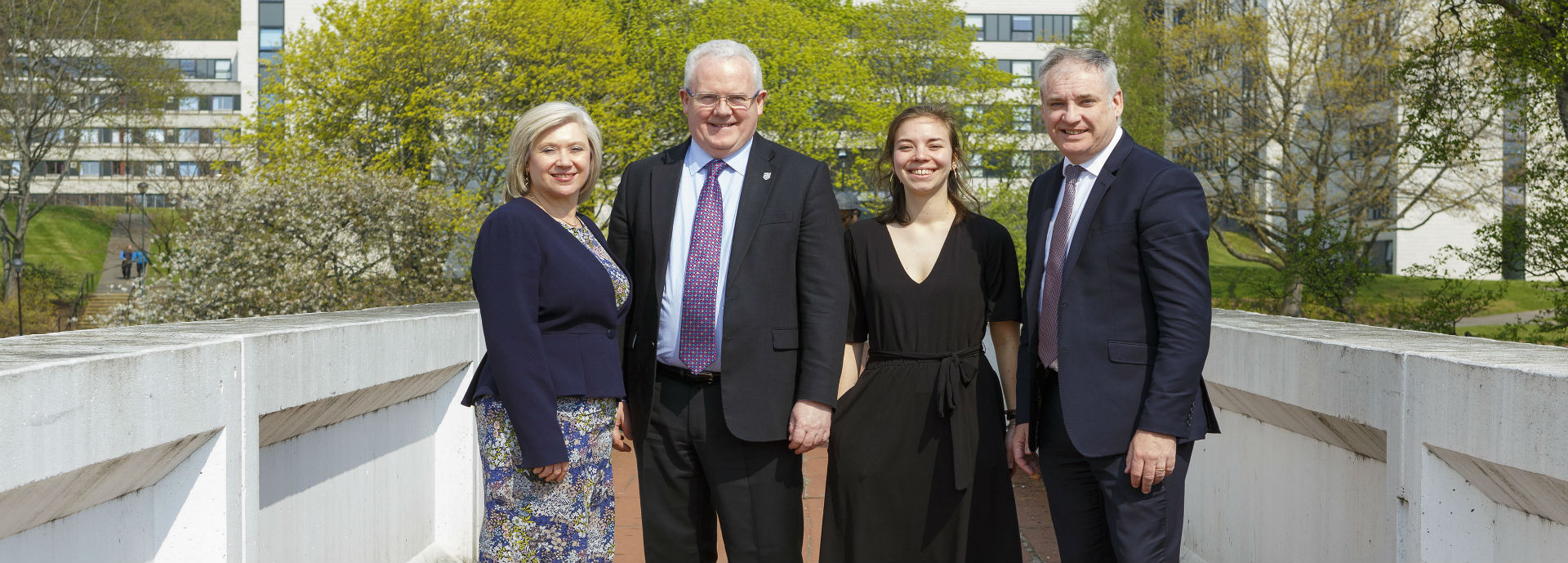 Eileen Schofield, Professor Gerry McCormac, Astrid Smallenbroek and Richard Lochhead MSP