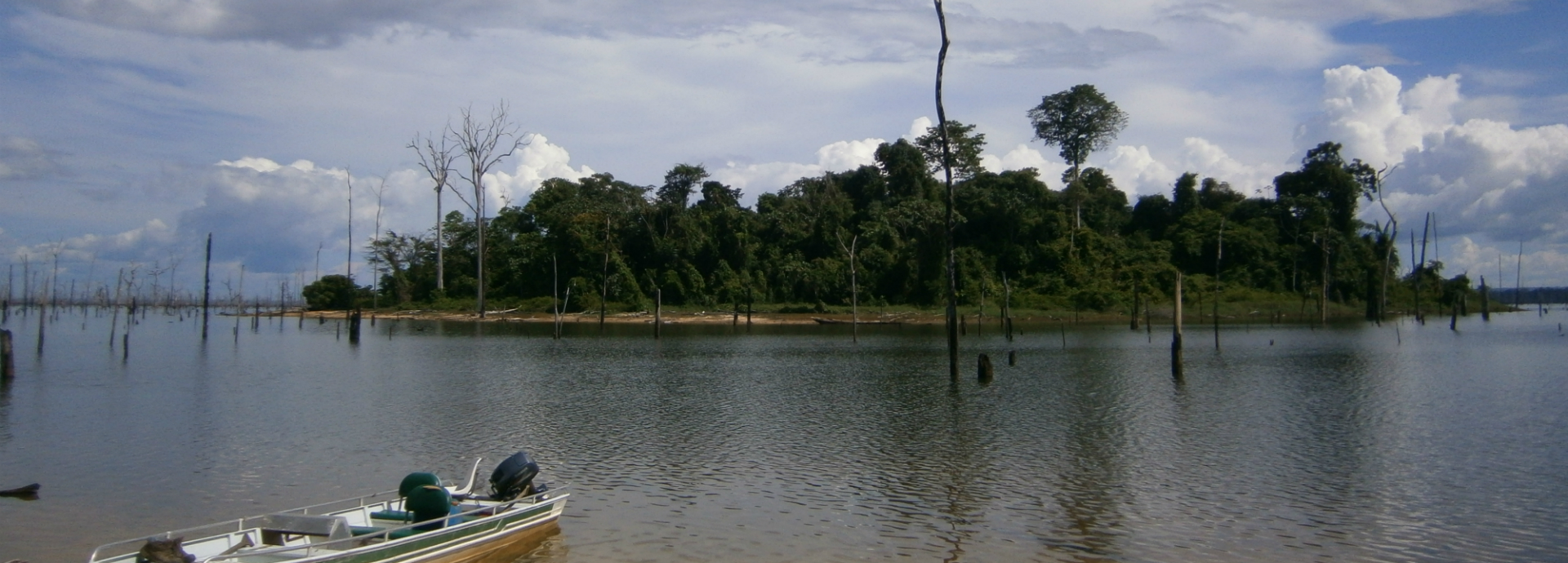 Islands created by mega-dam