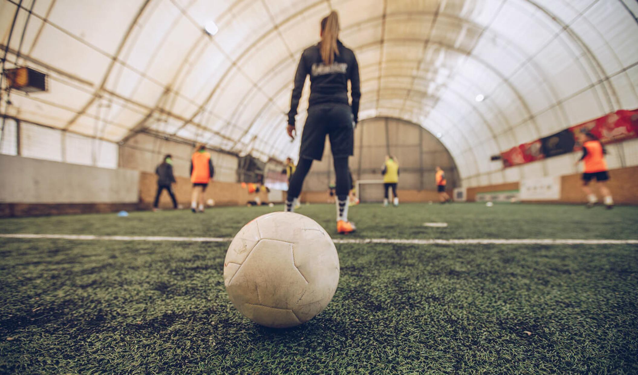 Women's football match