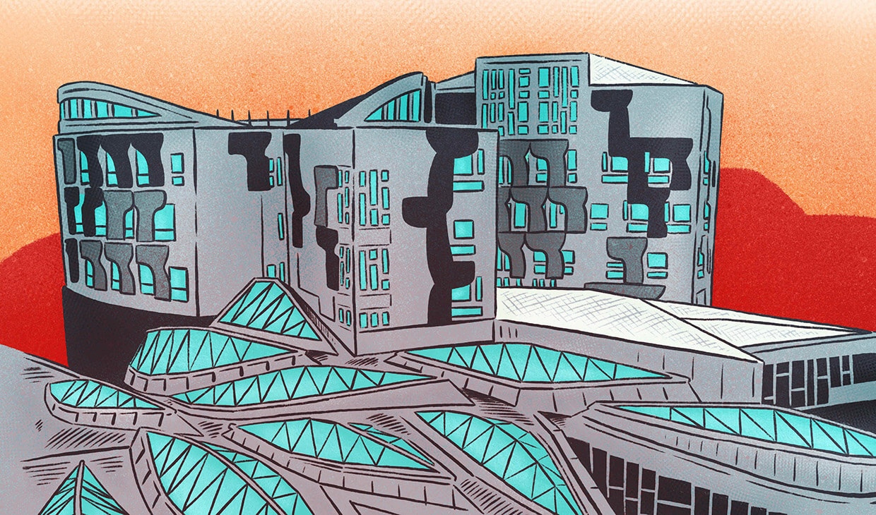 Scottish Parliament graphic novel image