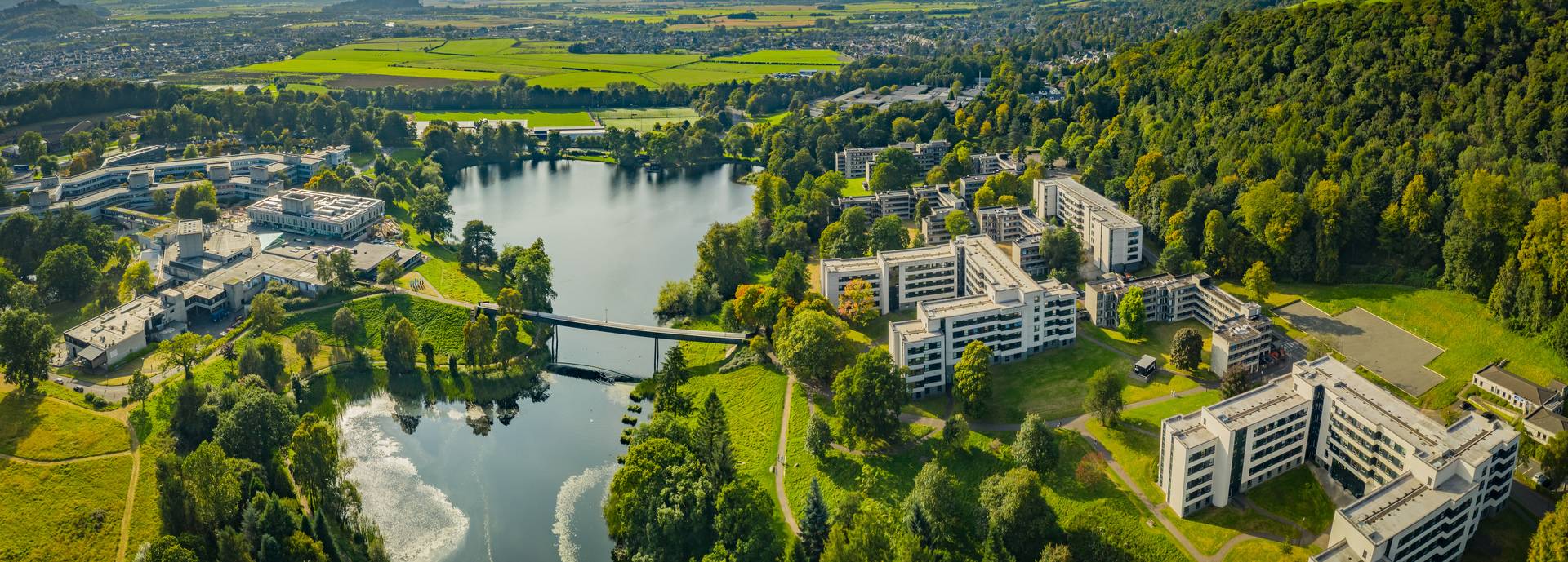 Stirling campus from above