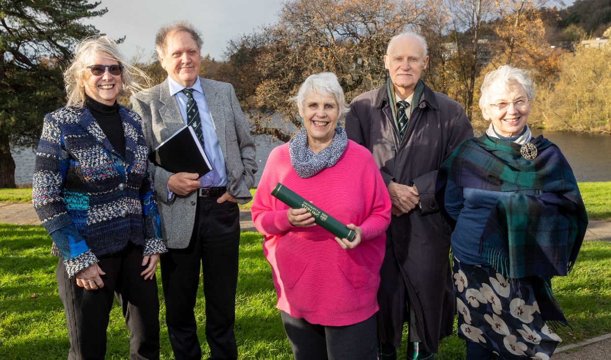 Dr Somerville joined fellow alumni Alastair Gentleman, Sue Roberts and Lorn and Mary MacIntyre