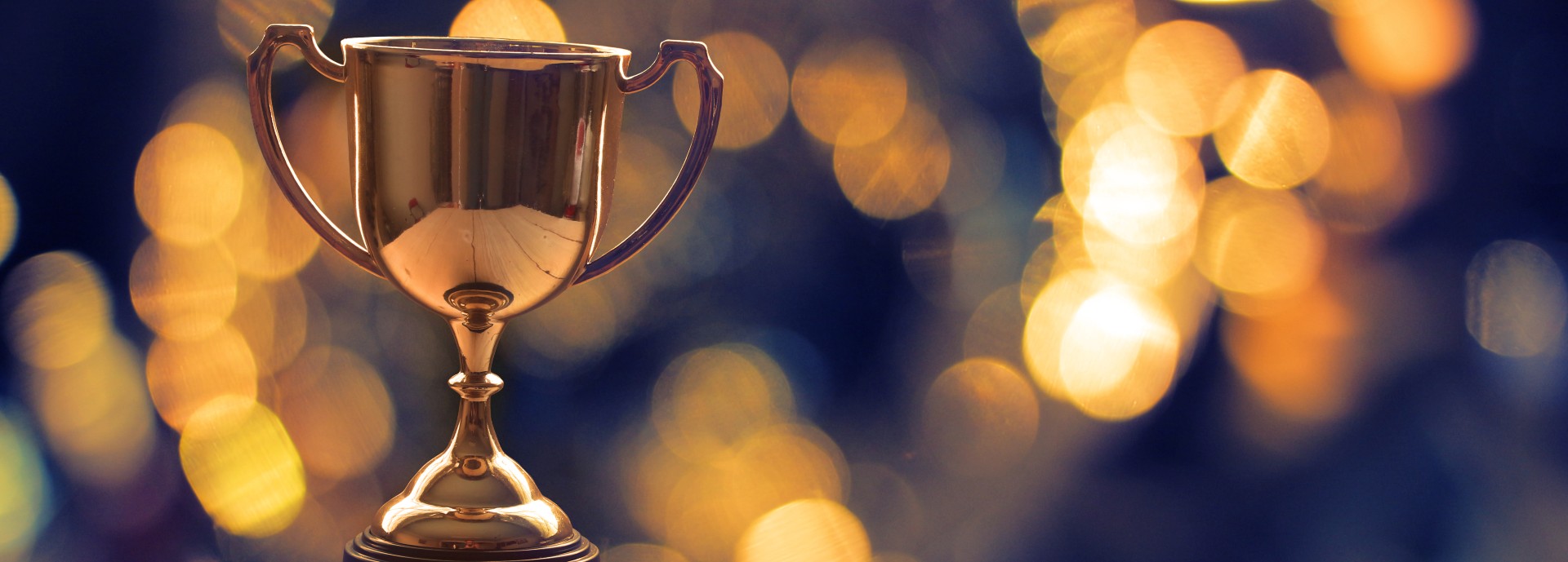 Stock photo of a gold trophy