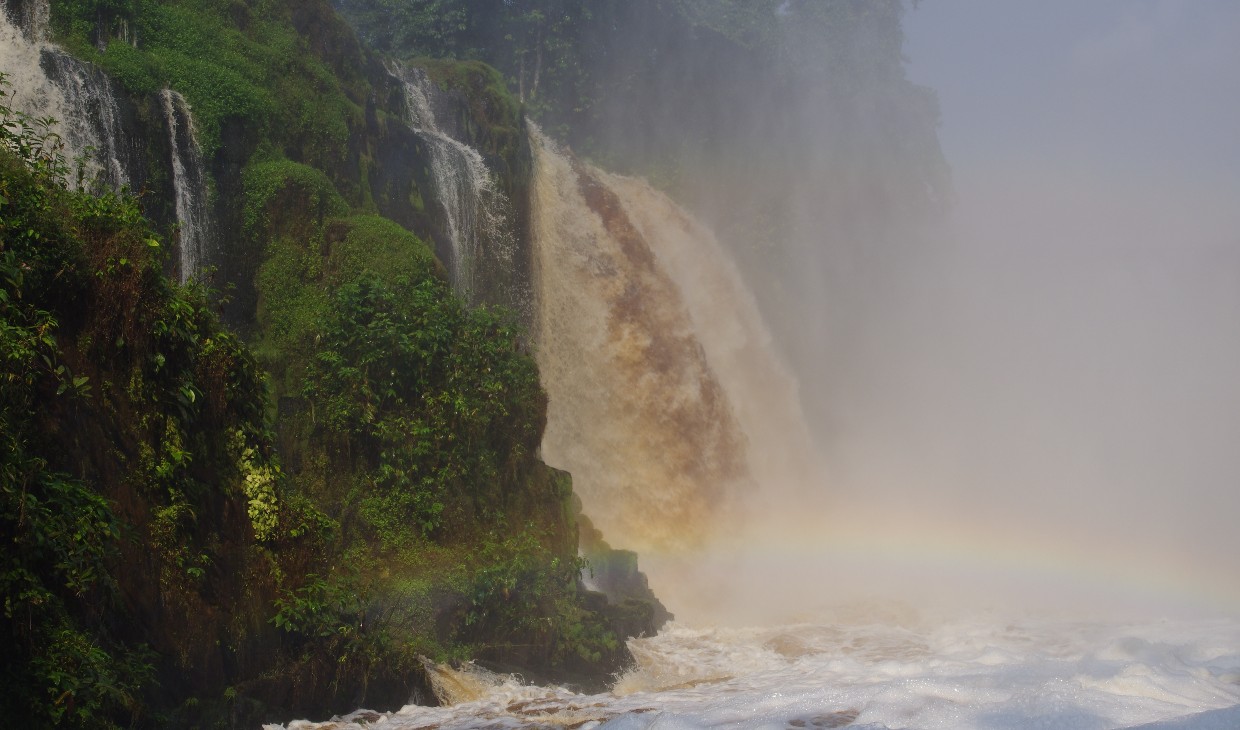 Waterfall in a Gabonese forest