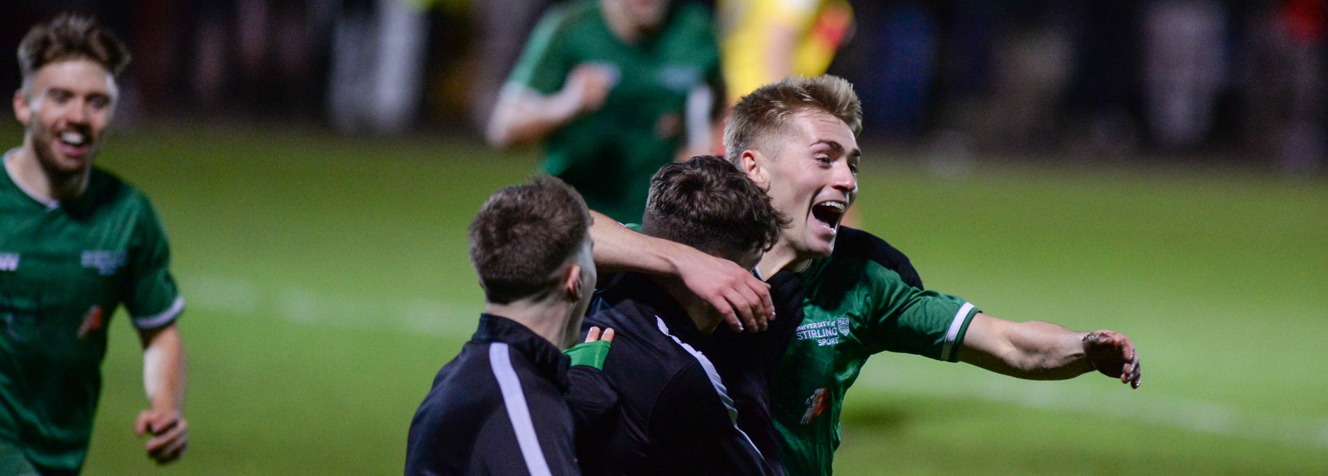 University of Stirling's Euan McGill scores the winner.