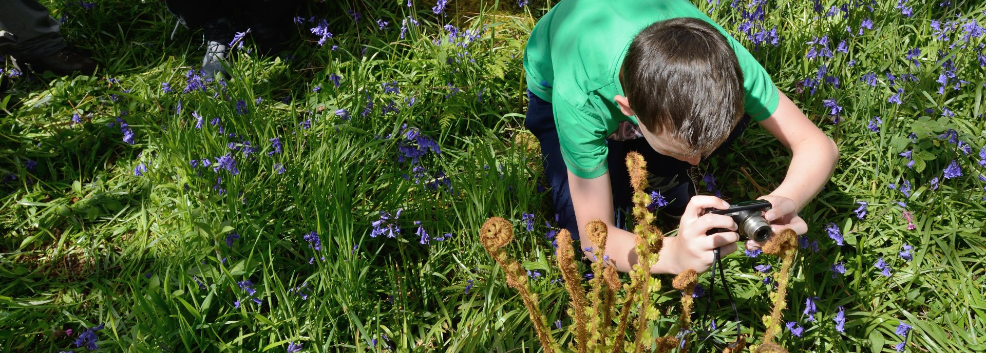 Young children learning in woodlands. Credit Lorne Gill, NatureScot