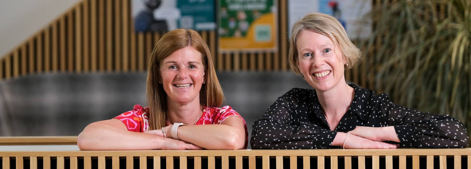 Karen Mather of NHS Lanarkshire with Dr Rachel O'Donnell of the University of Stirling