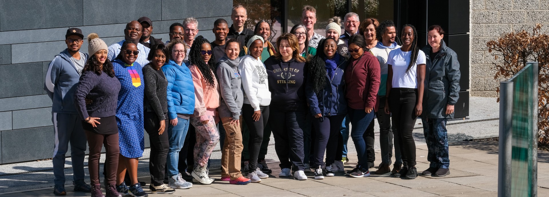 Group photo of the PhD candidates and staff from the partner universities