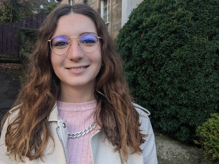 A headshot photograph of student Claudia Gasparino