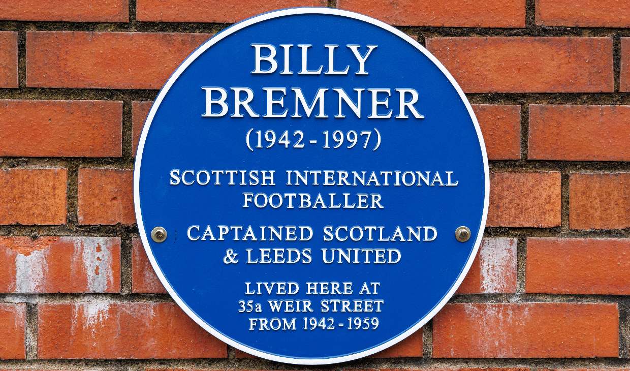 Billy Bremner's blue plaque