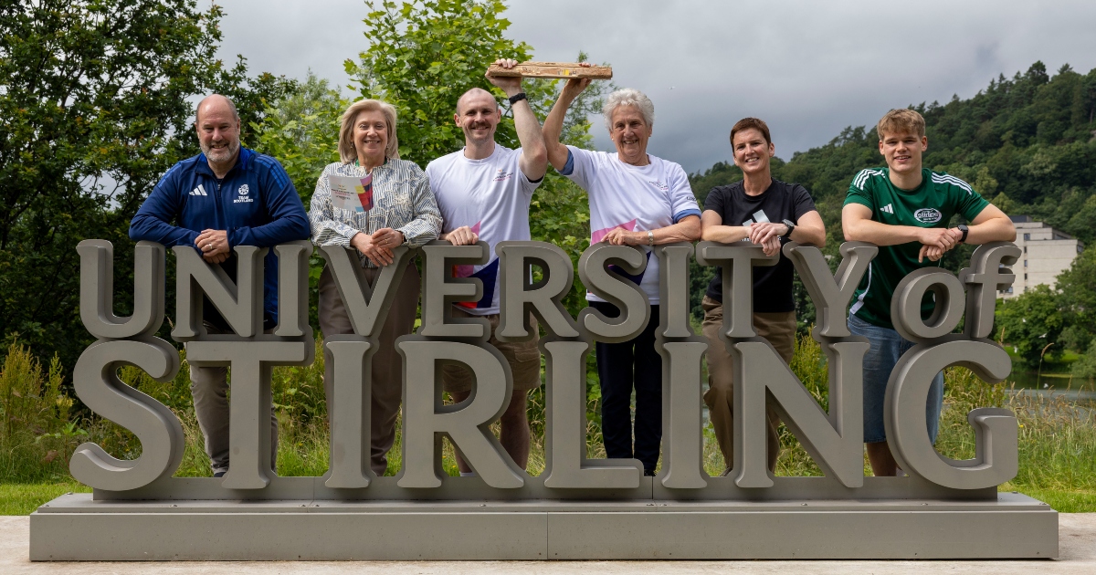 King's Baton Relay on campus.