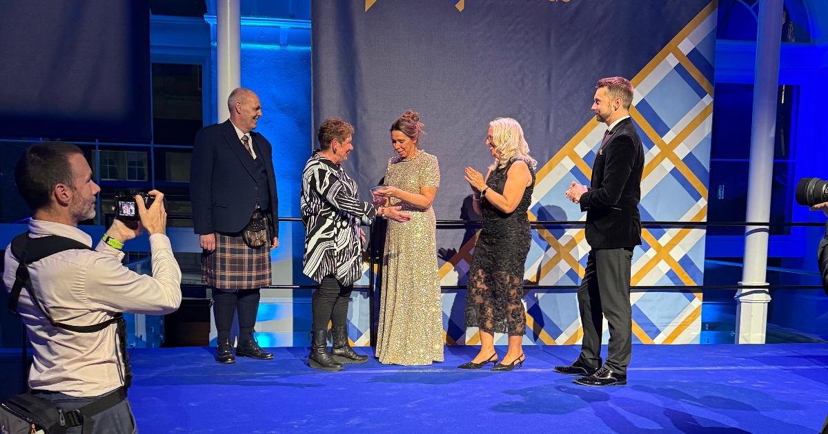 Professor Anne Whittaker receives her award