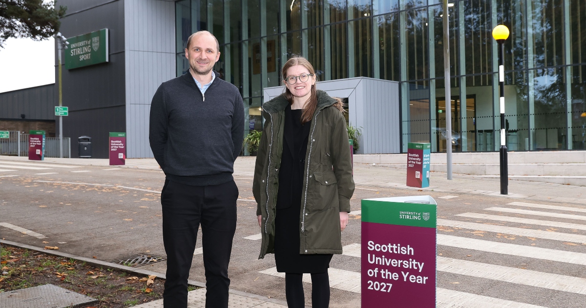 Director of Performance Sport David Bond, Jenny Young MSP outside the Sports Centre