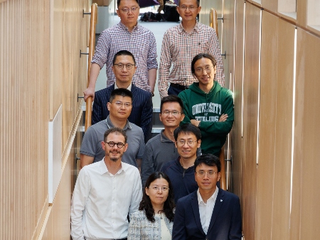 Group of people on steps