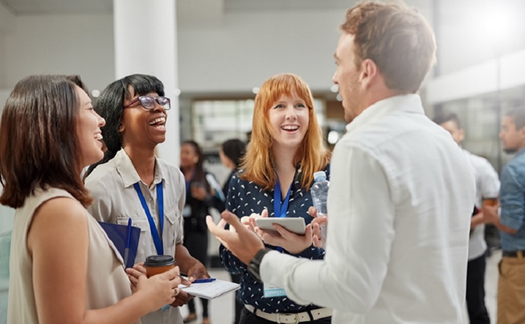 People at a networking session