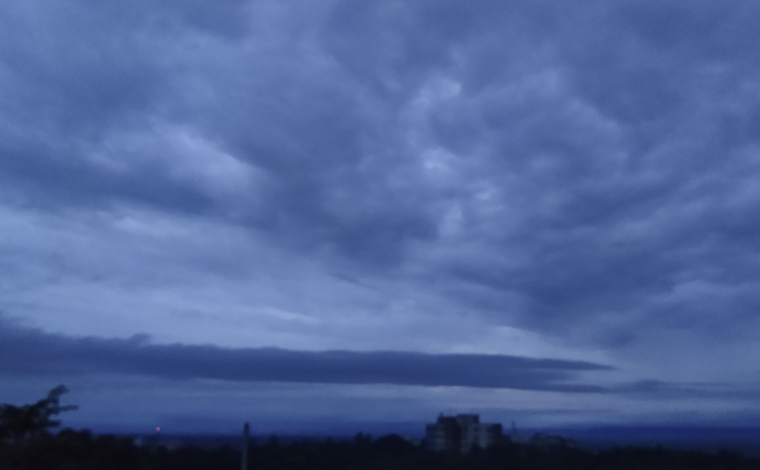 View of night sky in India