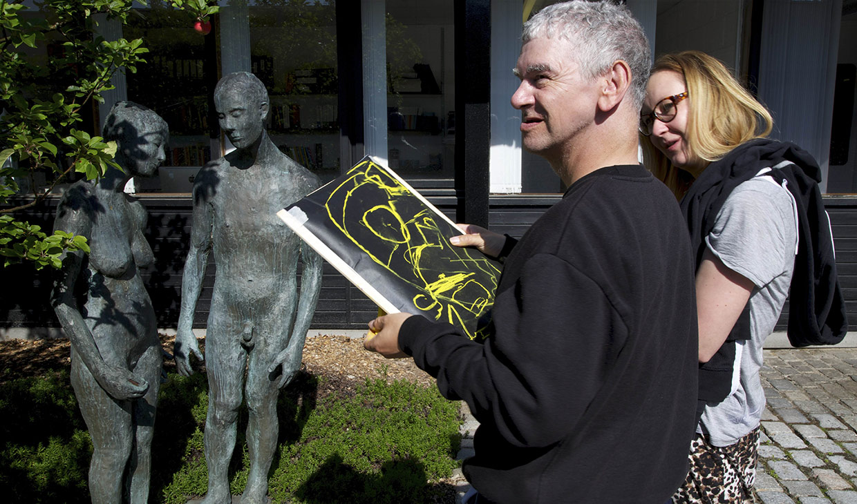 Adam and Eve statues at Pathfoot