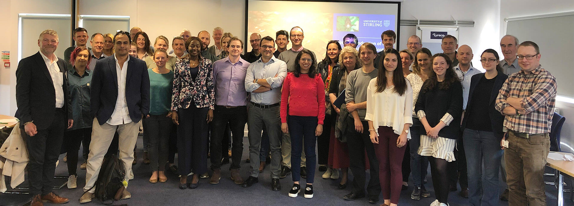 Group photo of attendees at science workshop