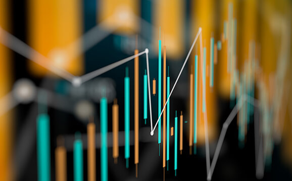 Abstract composition of figure - finance stats 578x358-