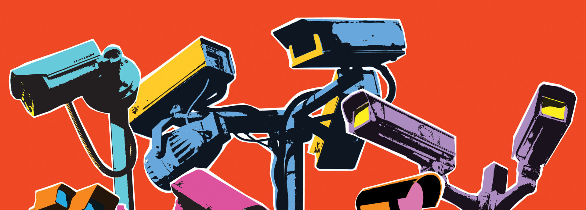 illustration of CCTV cameras