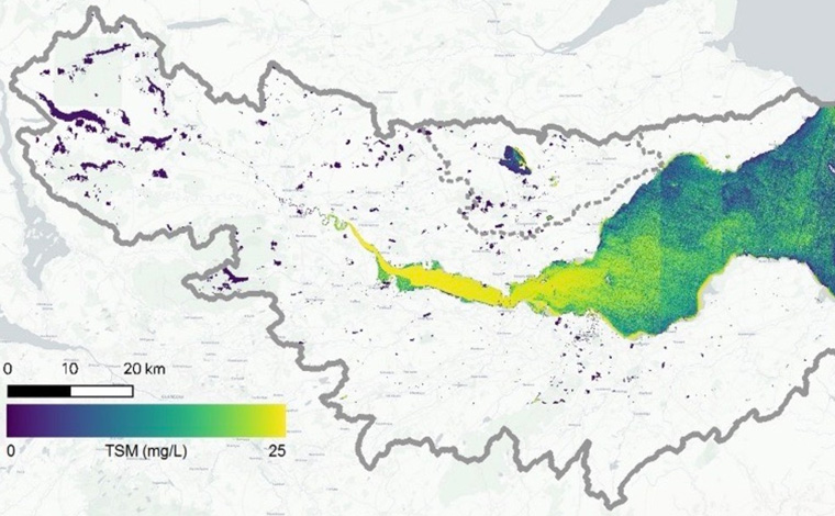 Satellite image of Forth Valley