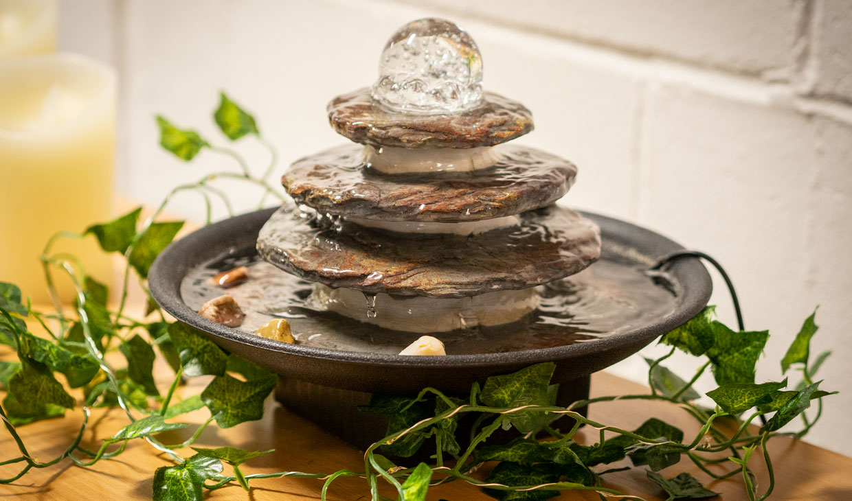 Water Feature in Loch View Wellbeing Suite